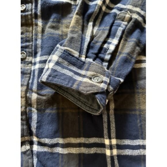 Anchorage Expedition Flannel Shirt Mens Large Blue Plaid Long Sleeve Button Up - Picture 3 of 13